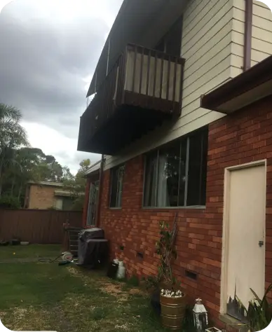 Baulkham Hills — original back balcony before renovation